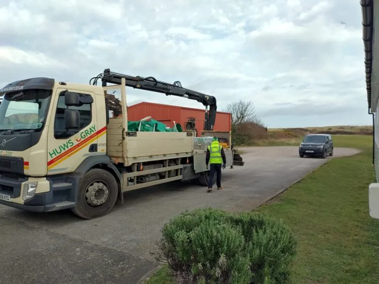 land refurbishment work, North Wales